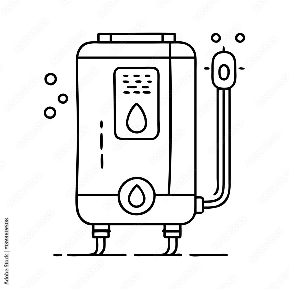 water heater icon, water heater vector illustration-simple illustration of water heater, perfect for water heater logos and icons water heater icon, water heater vector illustration-simple illustration of water heater, perfect for water heater logos and icons