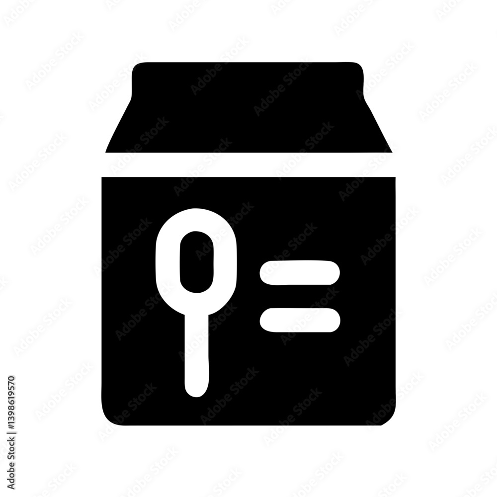 Food Pack Icon for Packaging, Delivery, and Food Services Food Pack Icon for Packaging, Delivery, and Food Services