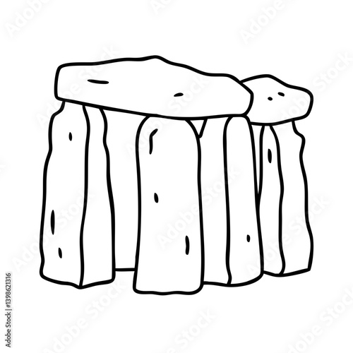stonehenge icon, stonehenge vector illustration-simple illustration of stonehenge, perfect for stonehenge logos and icons