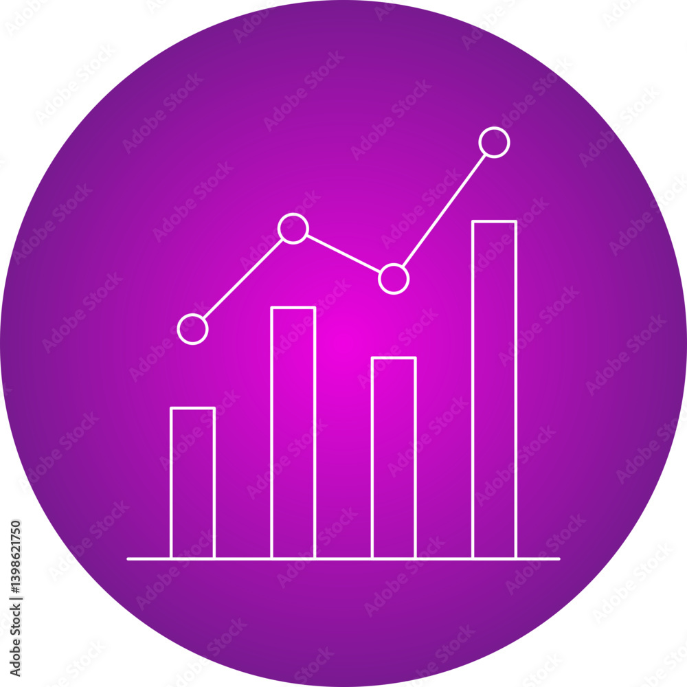 Statistics single vector illustration icon Statistics single vector illustration icon