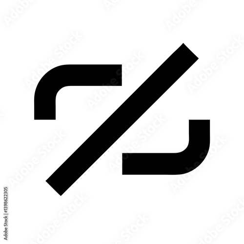 link alt glyph  vector flat icon