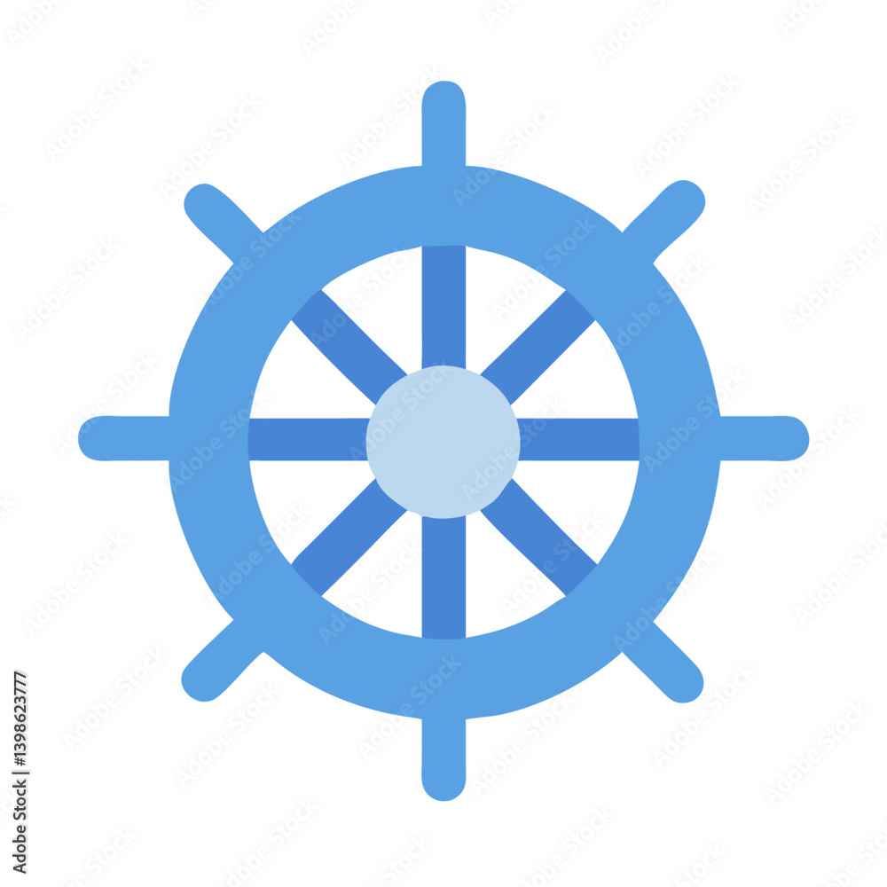 Helm Icon for Navigation, Sailing, and Leadership Helm Icon for Navigation, Sailing, and Leadership