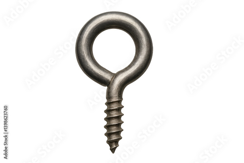  Metal Eye Screw Bolt Isolated on Transparent Background