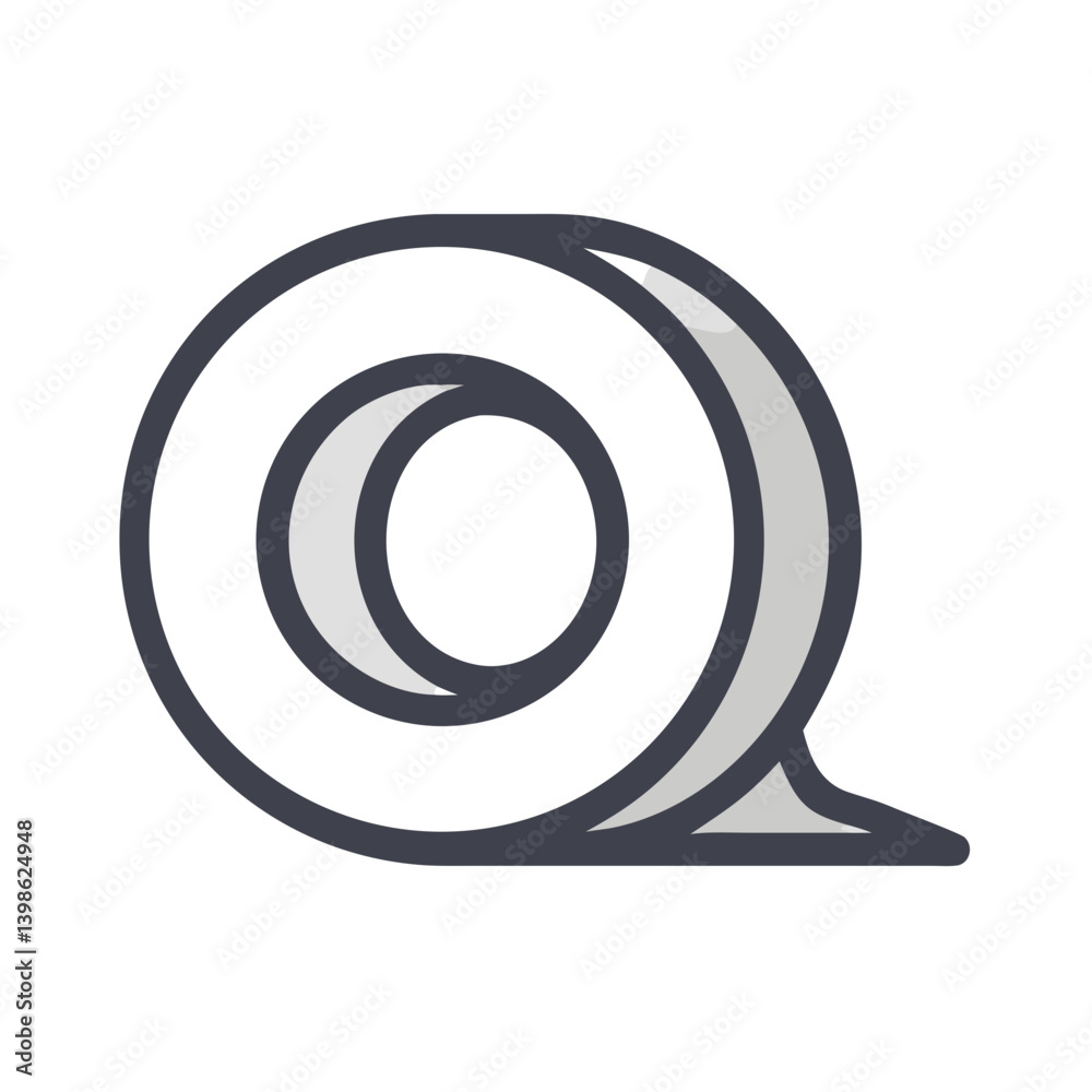 Insulating Tape Icon for Electrical, Safety, and Protection Insulating Tape Icon for Electrical, Safety, and Protection