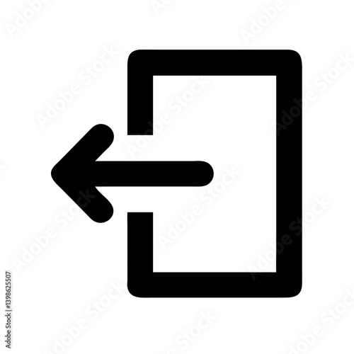 log out  vector flat icon