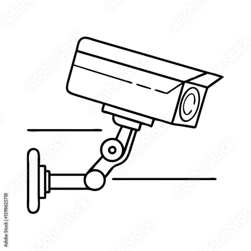 security camera icon, security camera vector illustration-simple illustration of security camera, perfect for security camera logos and icons
