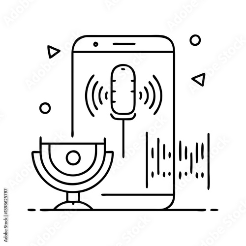 voice assistant icon, voice assistant vector illustration-simple illustration of voice assistant, perfect for voice assistant logos and icons