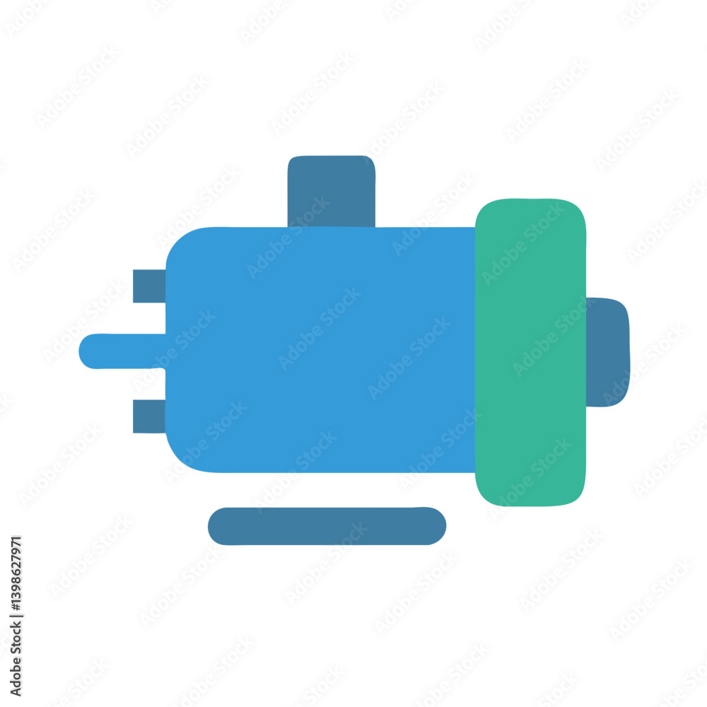 Motor Icon for Engineering, Machinery, and Vehicle Design Motor Icon for Engineering, Machinery, and Vehicle Design