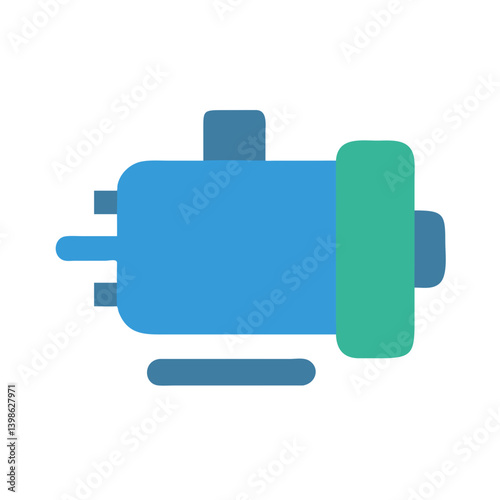 Motor Icon for Engineering, Machinery, and Vehicle Design