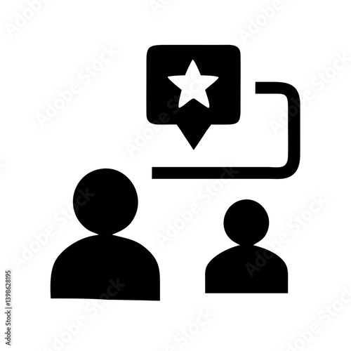 mentorship icon  vector flat icon