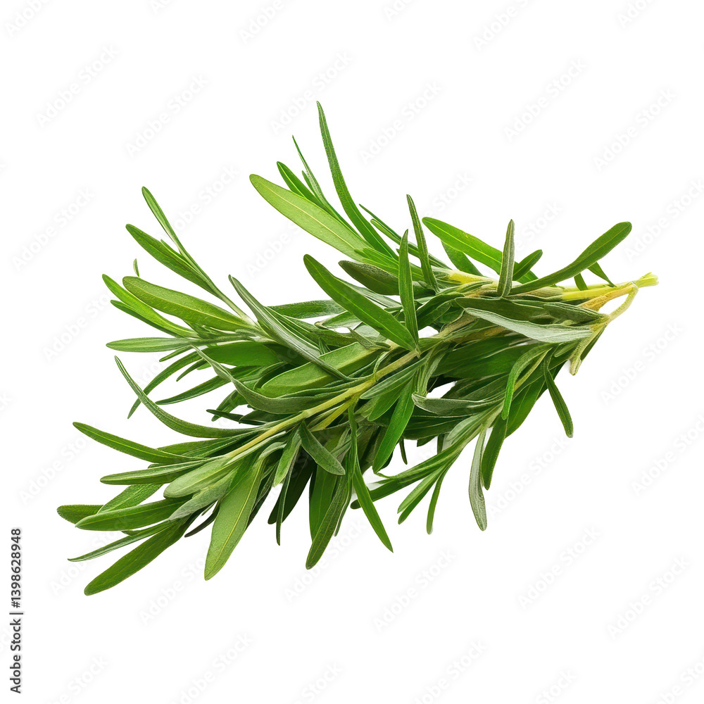 Tarragon isolated on white background Tarragon isolated on white background