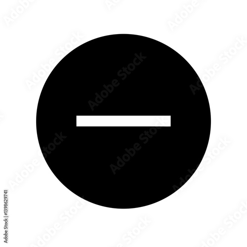 minus  vector flat icon