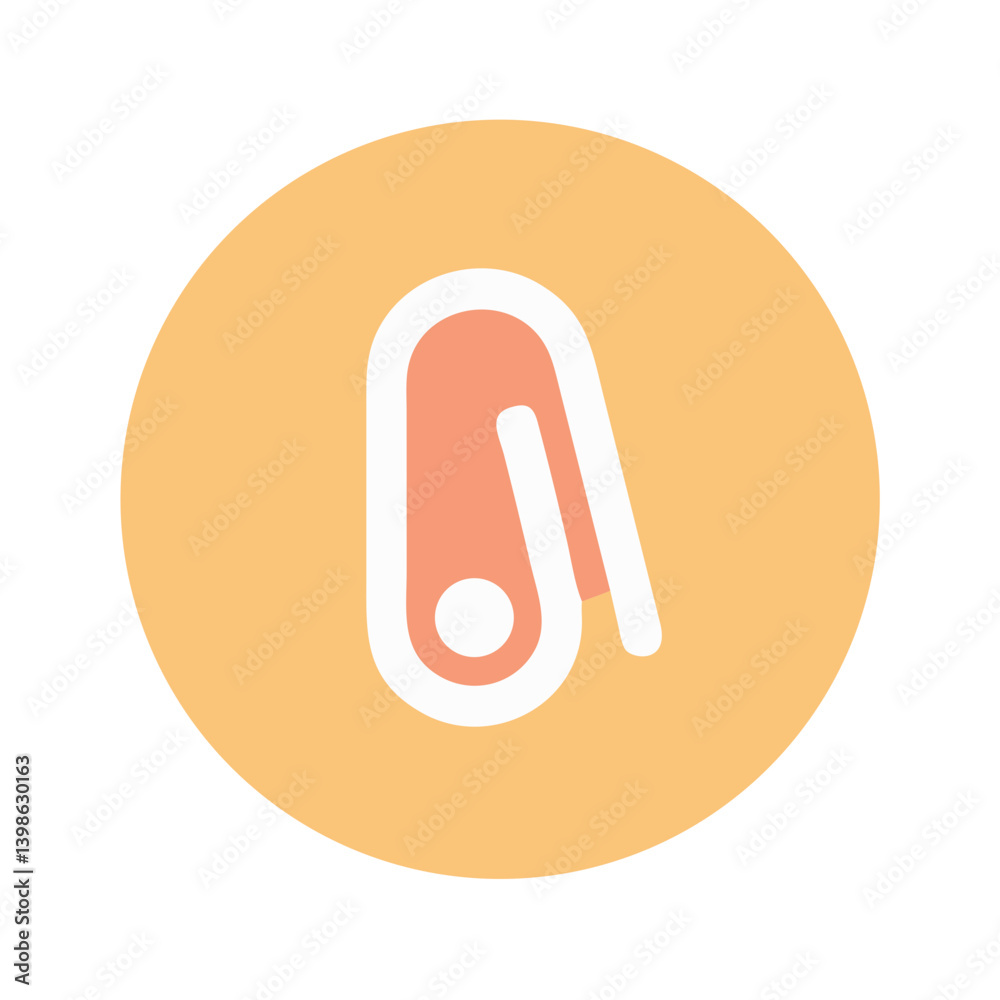 Paperclip Icon for Office Supplies and Document Organization Paperclip Icon for Office Supplies and Document Organization
