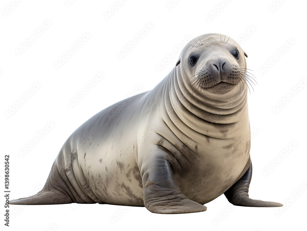 Fototapeta premium a seal with a white background