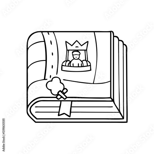 storybook icon, storybook vector illustration-simple illustration of storybook, perfect for storybook logos and icons