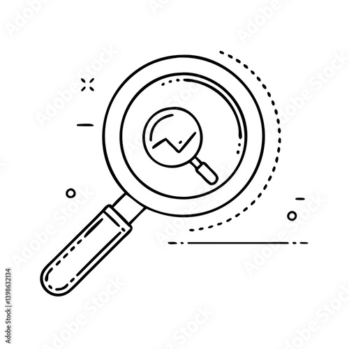 magnifying glass icon, magnifying glass vector illustration-simple illustration of magnifying glass, perfect for magnifying glass logos and icons