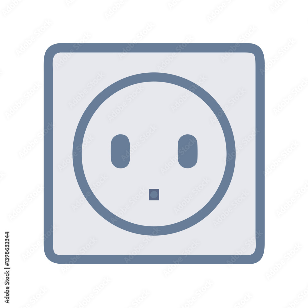 Power Socket Icon for Electrical Connections and Devices Power Socket Icon for Electrical Connections and Devices