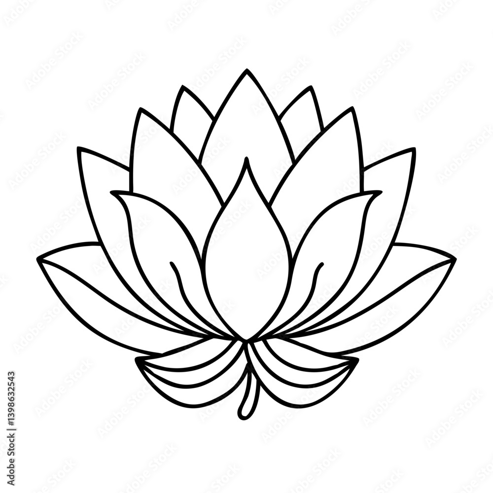 lotus flower icon, lotus flower vector illustration-simple illustration of lotus flower, perfect for lotus flower logos and icons lotus flower icon, lotus flower vector illustration-simple illustration of lotus flower, perfect for lotus flower logos and icons