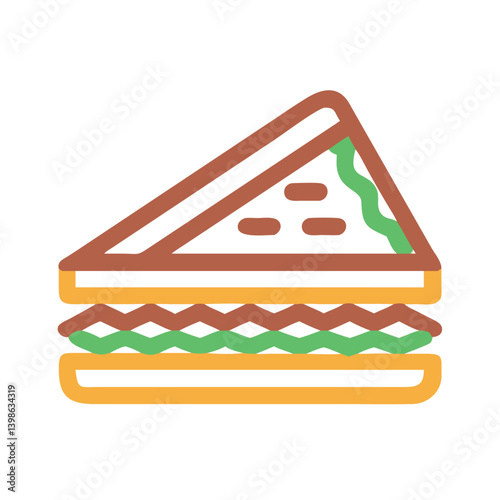 Sandwich Icon for Delicious Meals and Snacks