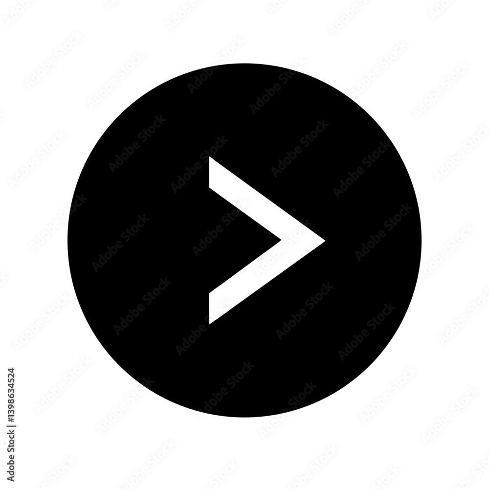 next glyph vector flat icon next glyph vector flat icon