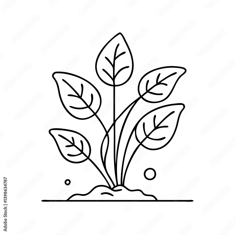 Obraz premium plant icon icon, plant icon vector illustration-simple illustration of plant icon, perfect for plant icon logos and icons