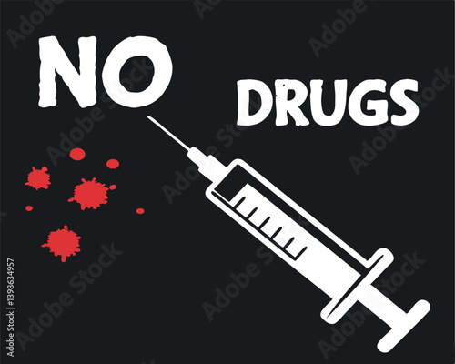 Say No to Drugs: A Powerful Visual Against Substance Abuse and Addiction