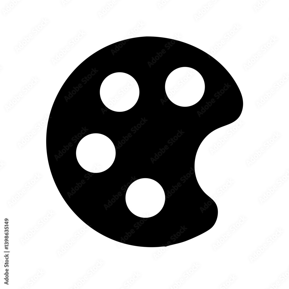 Obraz premium palette vector flat icon