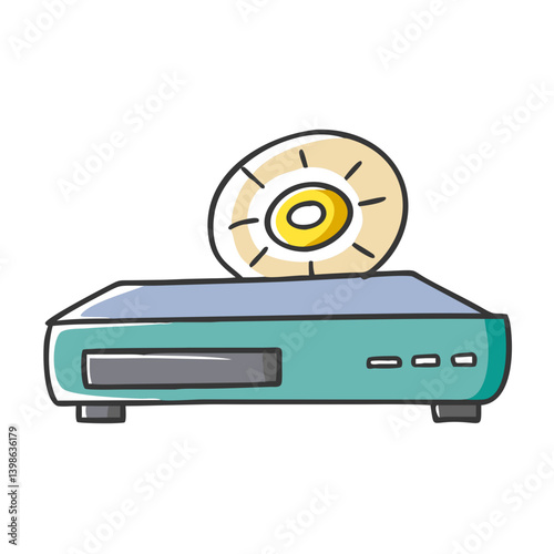 cd dvd player icon, cd dvd player vector illustration-simple illustration of cd dvd player, perfect for cd dvd player logos and icons