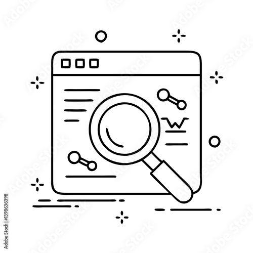 search engine icon icon, search engine icon vector illustration-simple illustration of search engine icon, perfect for search engine icon logos and icons