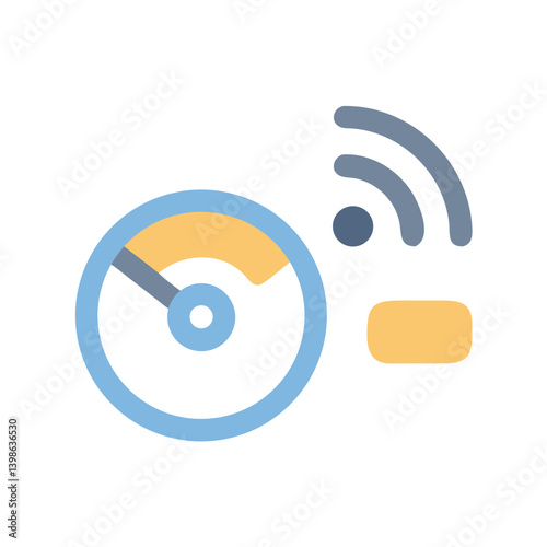 Speed Sensor Icon for Monitoring and Precision