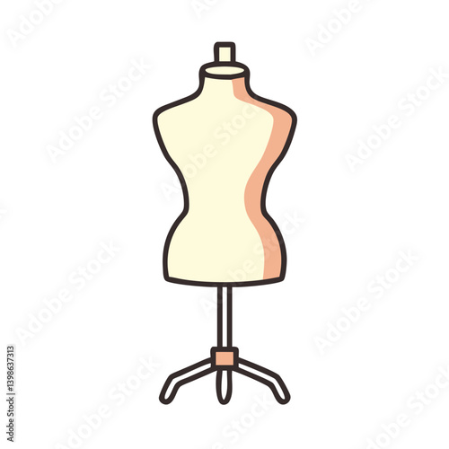Sewing Mannequin Adjusted for Needlework Projects  