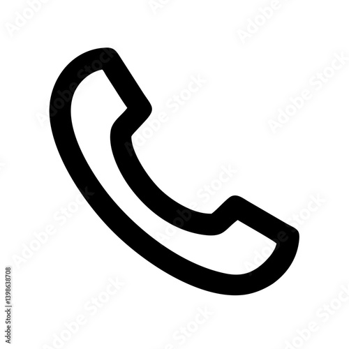 phone pause  vector flat icon