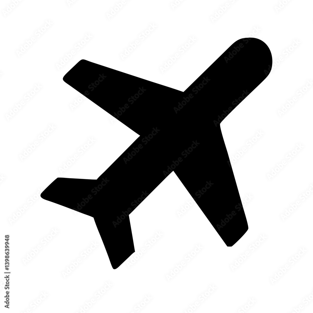 Obraz premium plane vector flat icon