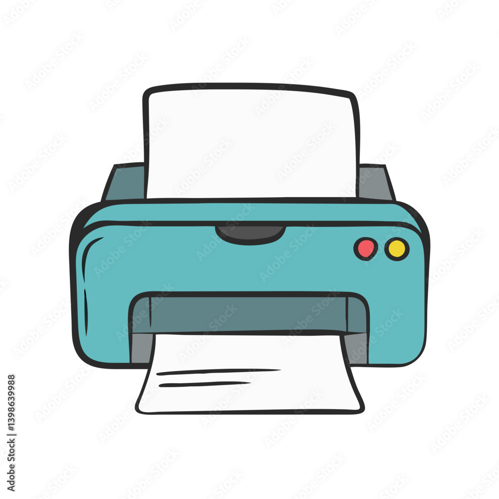 printer icon, printer vector illustration-simple illustration of printer, perfect for printer logos and icons
