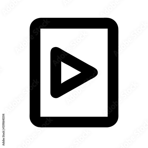 play alt  vector flat icon