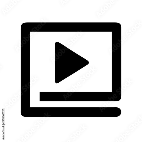 play alt  vector flat icon