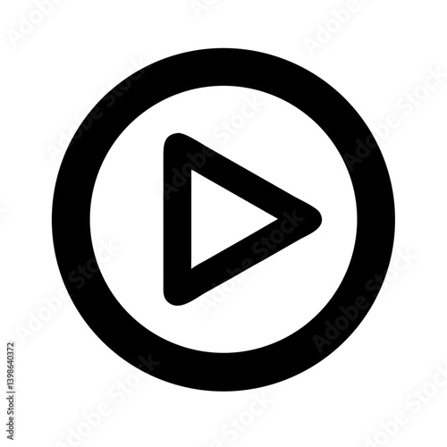 play alt  vector flat icon