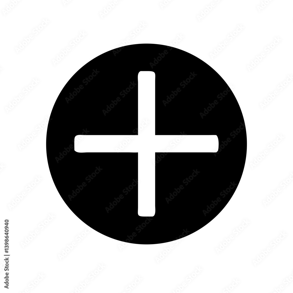 plus glyph vector flat icon plus glyph vector flat icon