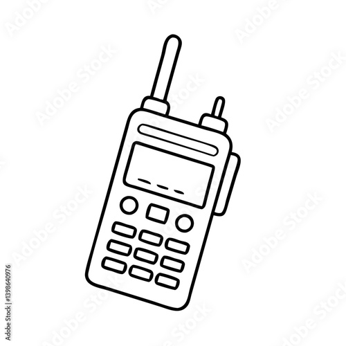 walkie talkie icon, walkie talkie vector illustration-simple illustration of walkie talkie, perfect for walkie talkie logos and icons