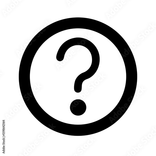 question glyph  vector flat icon