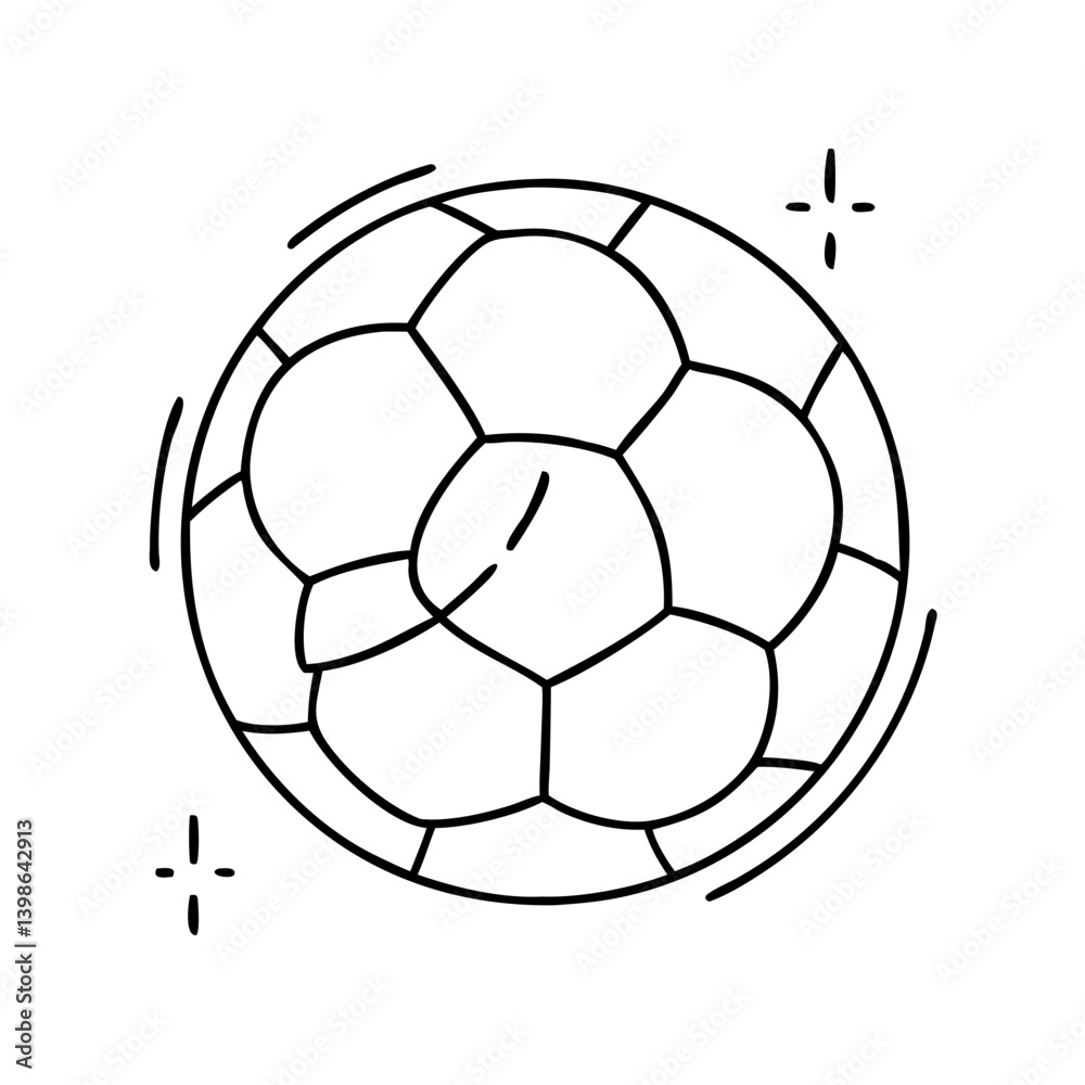 Obraz premium soccer ball icon, soccer ball vector illustration-simple illustration of soccer ball, perfect for soccer ball logos and icons