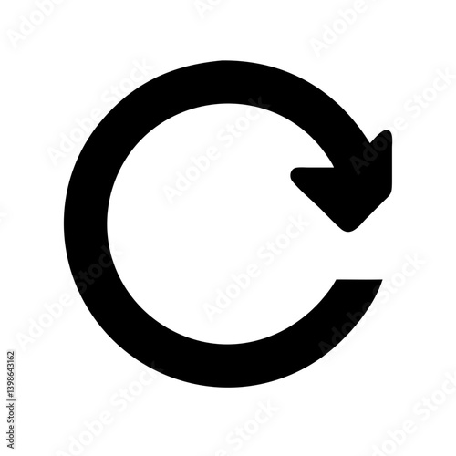 refresh  vector flat icon