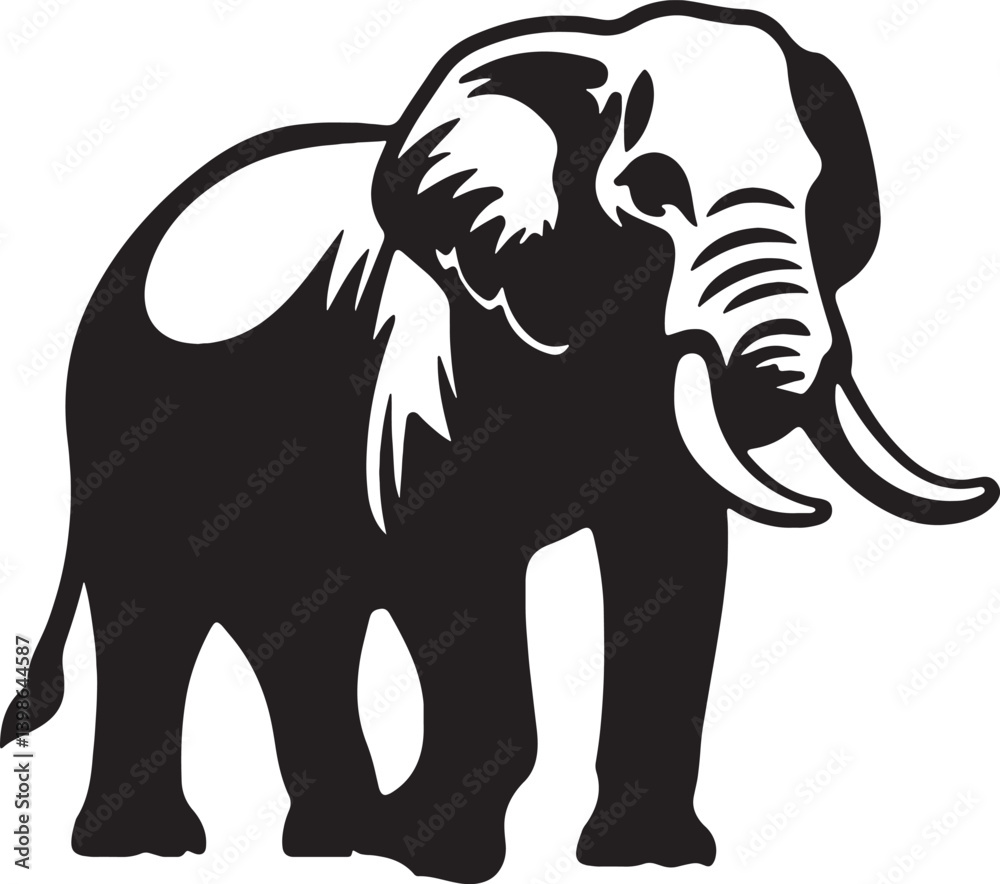 Obraz premium Illustration resembling of a elephant