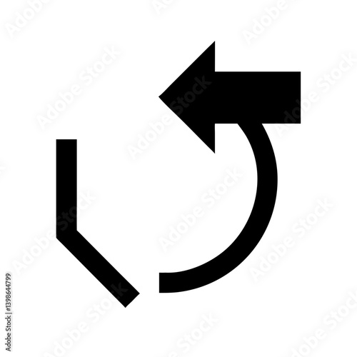 rotate right  vector flat icon