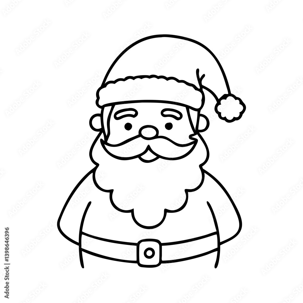 santa claus icon, santa claus vector illustration-simple illustration of santa claus, perfect for santa claus logos and icons santa claus icon, santa claus vector illustration-simple illustration of santa claus, perfect for santa claus logos and icons