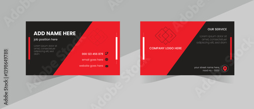 Creative modern business card design and unique marketing business card template 