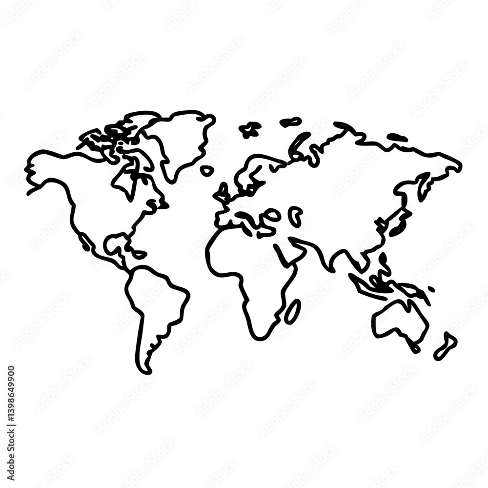 world map icon, world map vector illustration-simple illustration of world map, perfect for world map logos and icons world map icon, world map vector illustration-simple illustration of world map, perfect for world map logos and icons