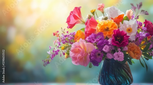 Wallpaper Mural coloful beautiful flowers on the background, colored flowers on abstract background, flower wallpaper Torontodigital.ca