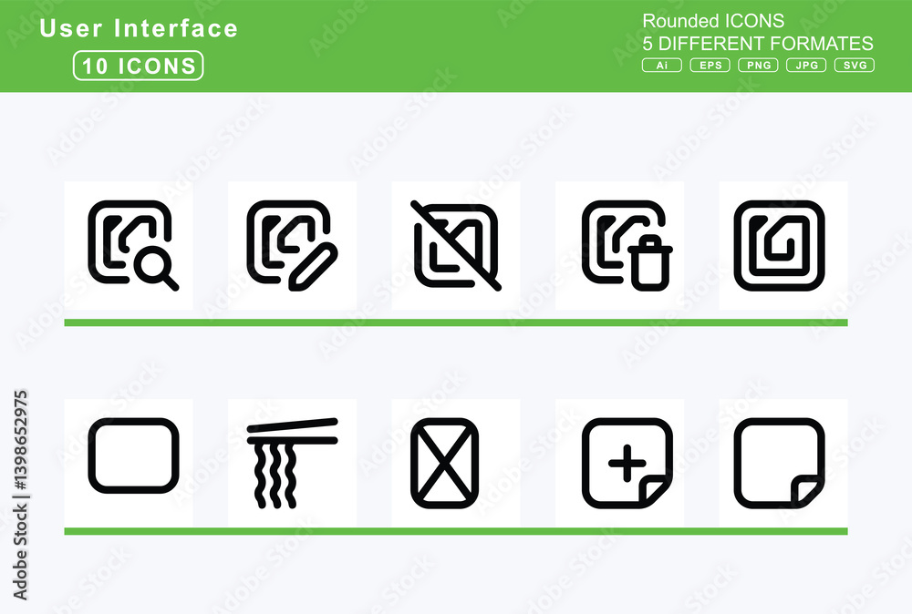 Set of 5 rounded user interface icons, license, icon, flat, vector, life, ring, lightbulb, dollar, exclamation, question, slash, light, emergency, on Set of 5 rounded user interface icons, license, icon, flat, vector, life, ring, lightbulb, dollar, exclamation, question, slash, light, emergency, on