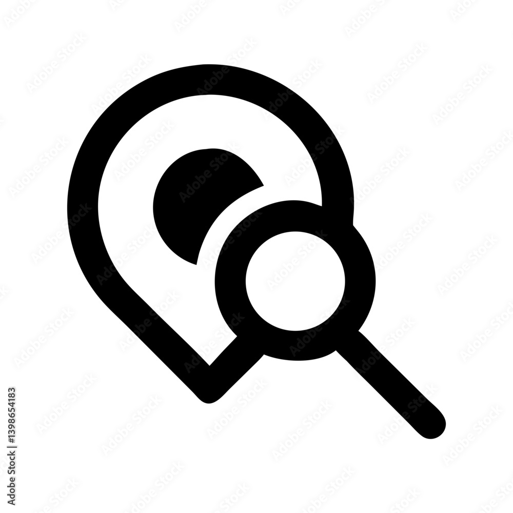 search location vector flat icon search location vector flat icon